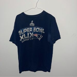 Rare Vintage New England Patriots Super Bowl 2015 Majestic T-Shirt Men’s Sz L